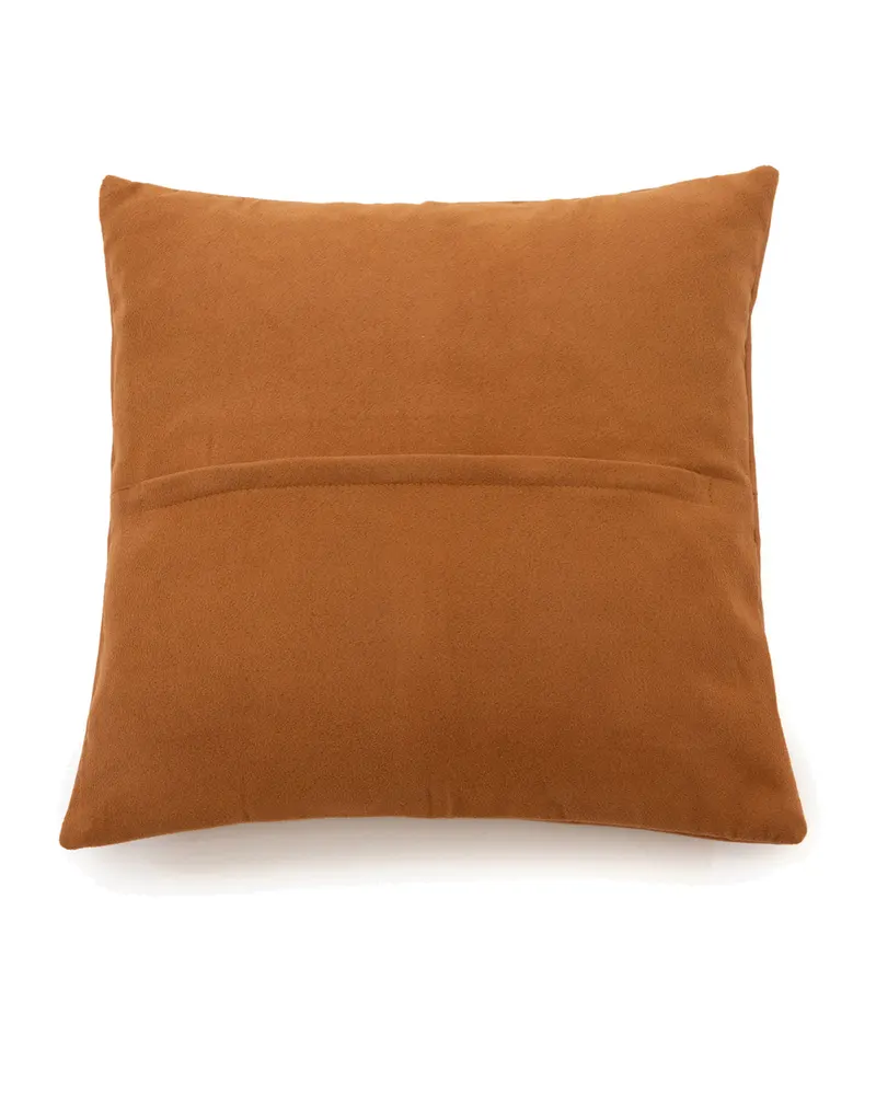 The Four Panel Leather Cushion Cover Kissenbezug von Bazar Bizar, Größe 40 × 40 cm, Camel, Ansicht 2