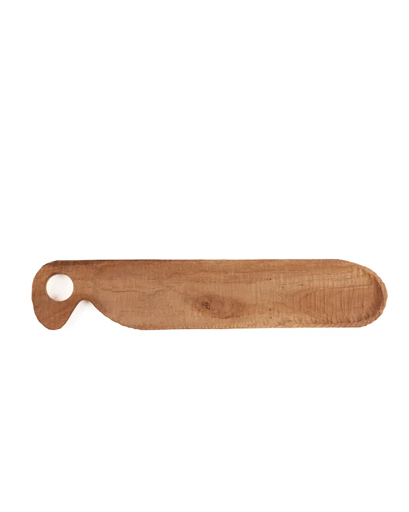 The French Bread Plate Servierplatte aus Teakholz, Natur