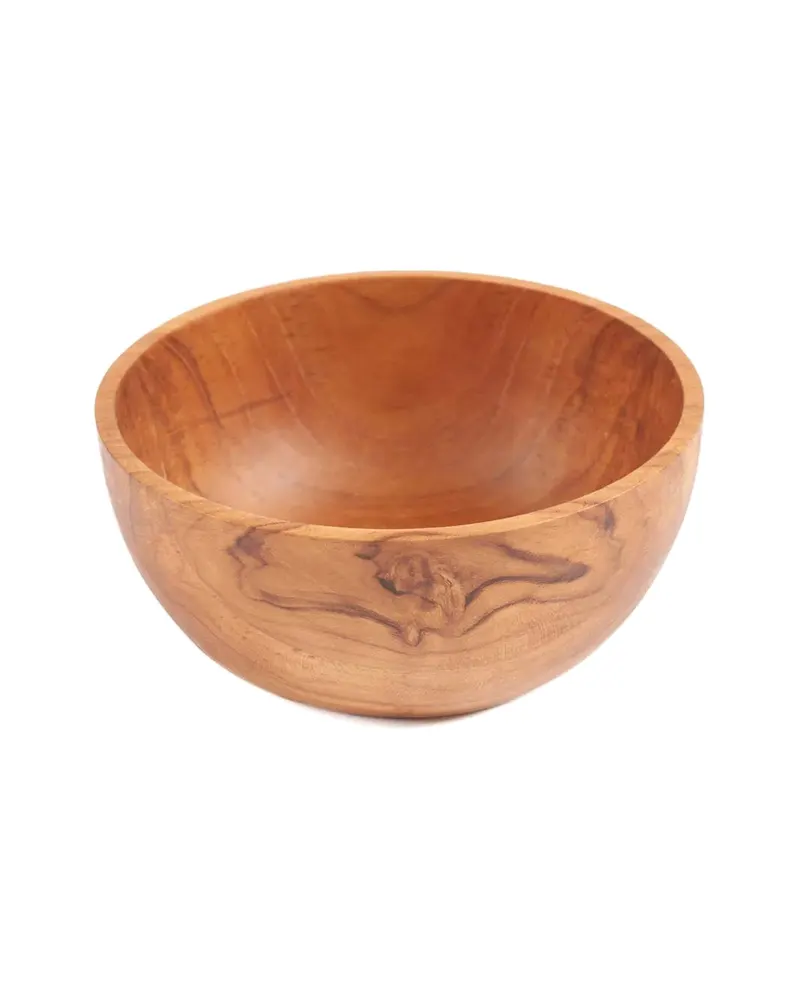 The French Fries Snack Bowl Teakholzschale Natur von Bazar Bizar, Größe 16 × 16 × 7 cm, Ansicht 5