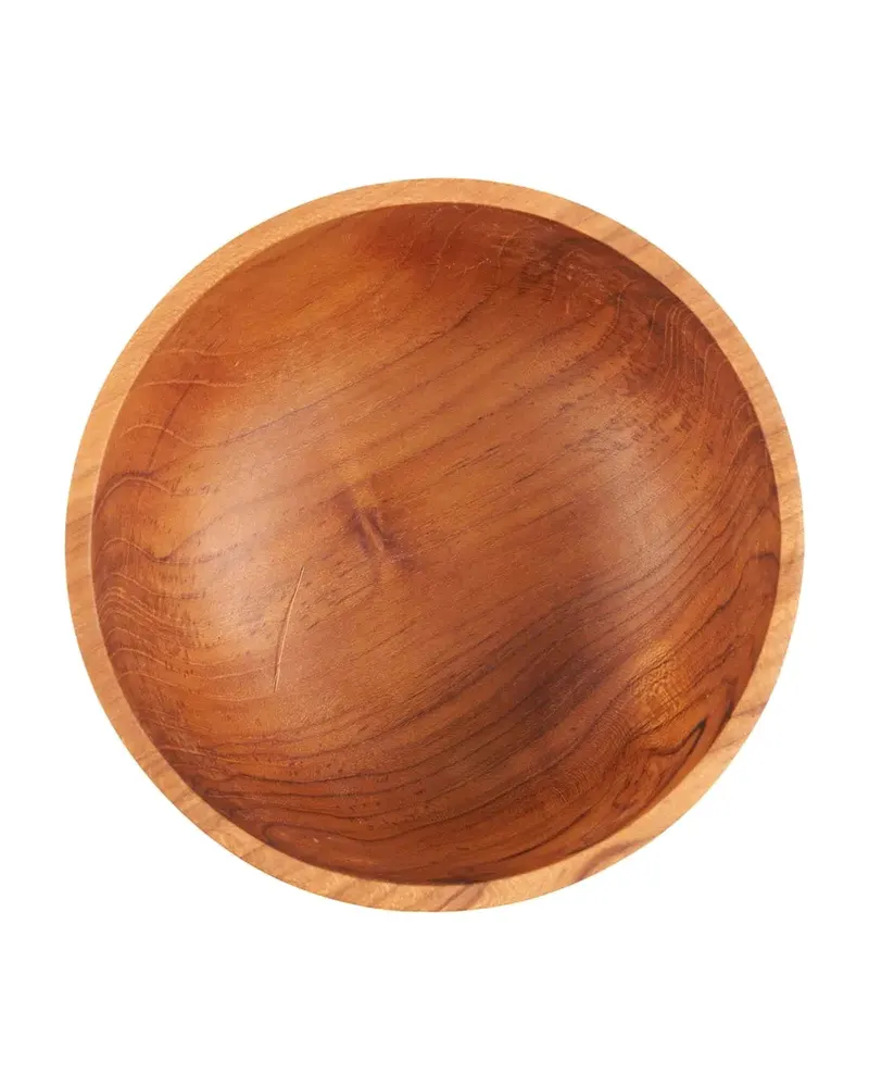 The French Fries Snack Bowl Teakholzschale Natur von Bazar Bizar, Größe 16 × 16 × 7 cm, Ansicht 6