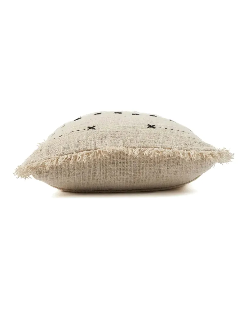 The French Kiss Cushion Cover Kissenbezug Natur / Schwarz von Bazar Bizar, Größe 50 × 50 cm, Ansicht 7