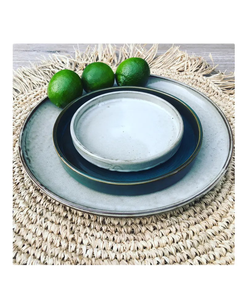 The Fringe Raffia Placemat Round Platzset von Bazar Bizar, Größe 45 × 45 × 1 cm, Natur, Ansicht 4
