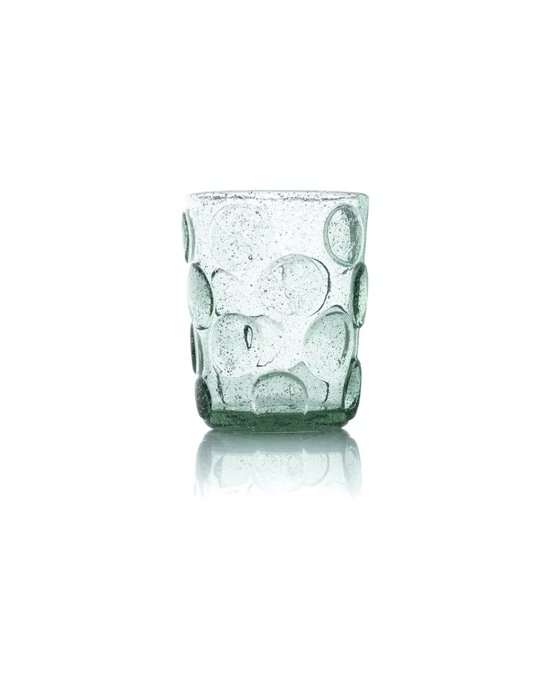 The Frosted Dot Water Glass Trinkglas, Aqua