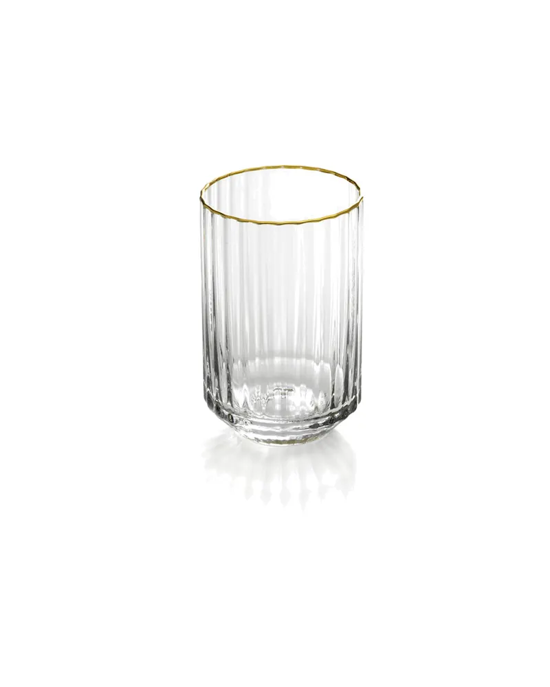 The Golden Sip Tumbler Trinkglas von Bazar Bizar, Größe 6 × 6 × 10 cm, Natur / Gold, Ansicht 2