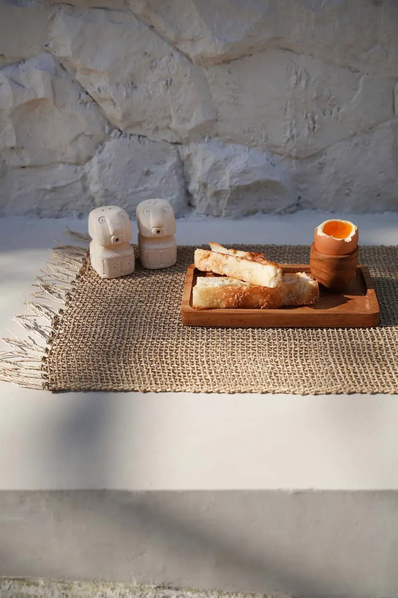 The Gormandize Tray Serviertablett aus Teakholz von Bazar Bizar, Größe S, Natur, Ansicht 4