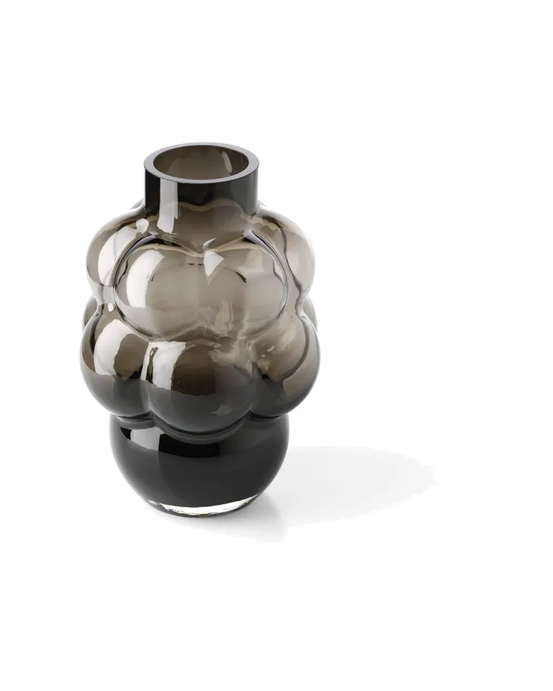 The Grape Vase, Vase aus Recyclingglas von Bazar Bizar, Größe L, Dunkelgrau, Ansicht 2