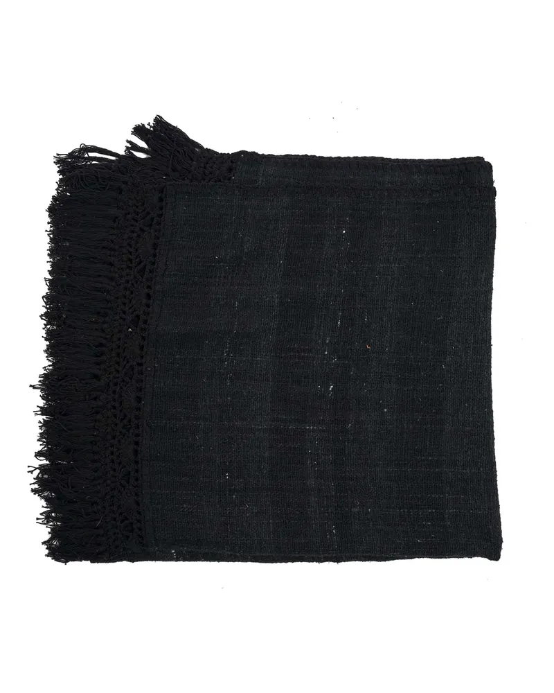 The Gypsy Bed Throw Baumwollplaid von Bazar Bizar, Größe 260 × 122 cm, Schwarz, Ansicht 7