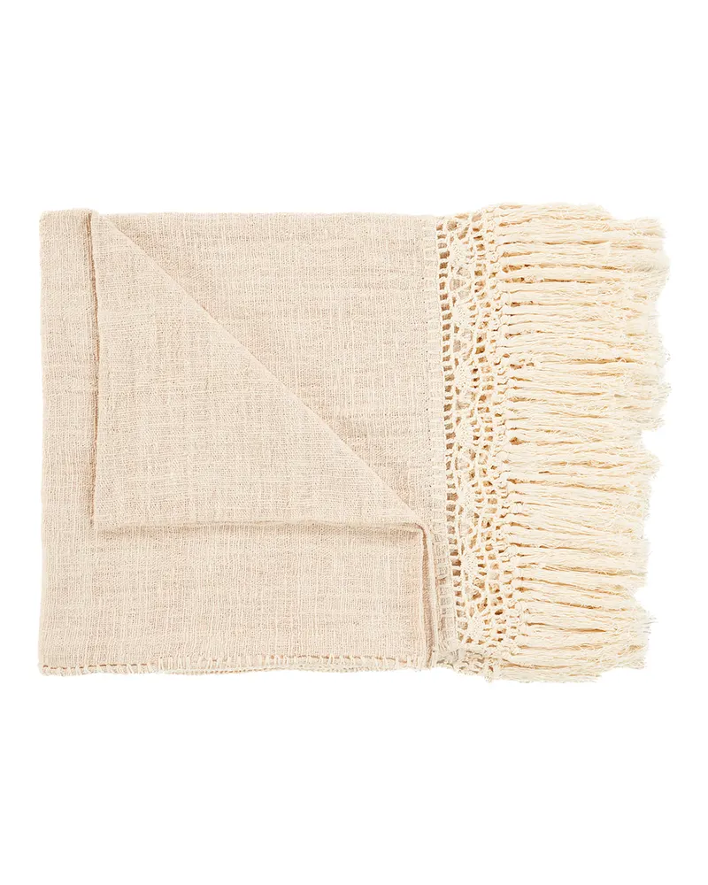 The Gypsy Bed Throw Baumwollplaid von Bazar Bizar, Größe 270 × 135 cm, Natur, Ansicht 1