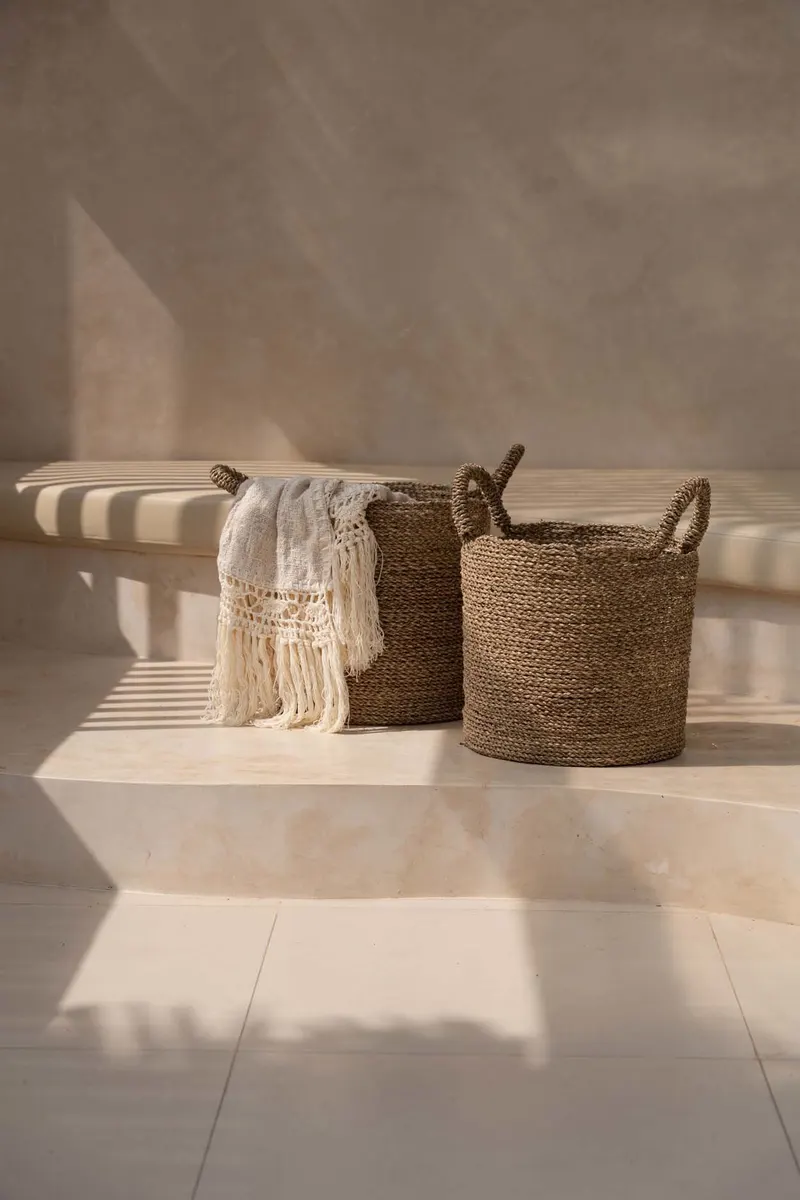 The Gypsy Bed Throw Baumwollplaid von Bazar Bizar, Größe 270 × 135 cm, Natur, Ansicht 3