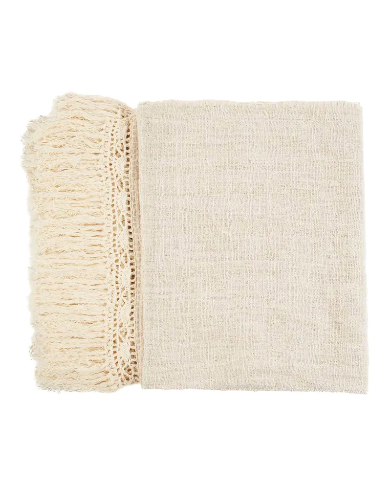 The Gypsy Bed Throw Baumwollplaid von Bazar Bizar, Größe 270 × 135 cm, Natur, Ansicht 8