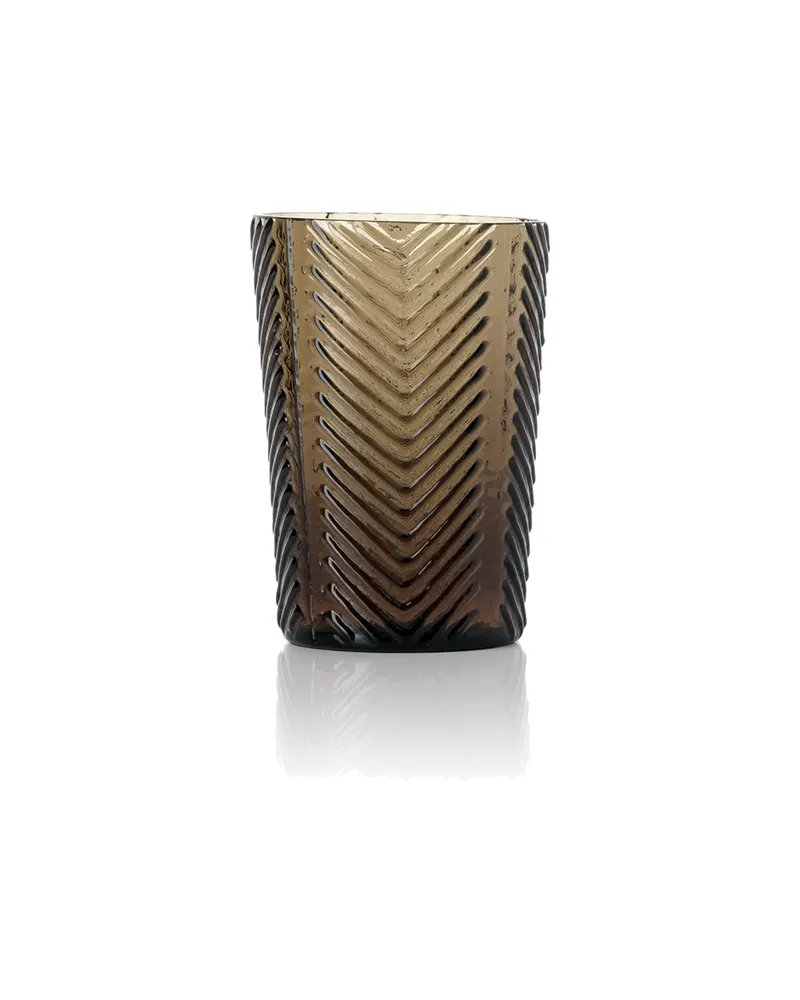 The Herringbone Tumbler Trinkglas aus Glas