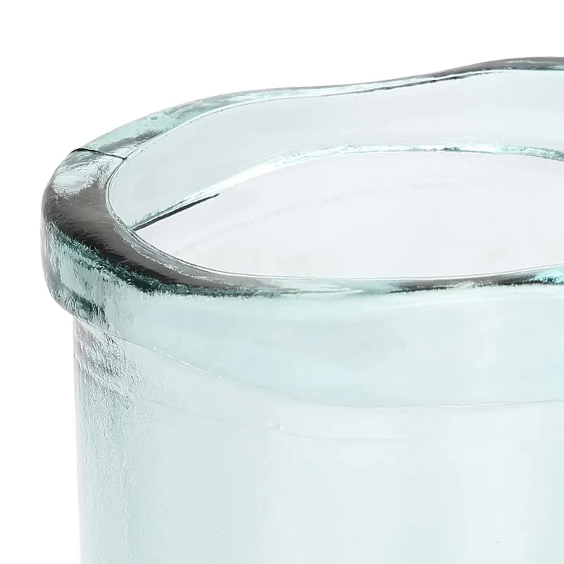 The Jiandan Vase aus blauem Recyclingglas von Bazar Bizar, Größe L, Ansicht 4