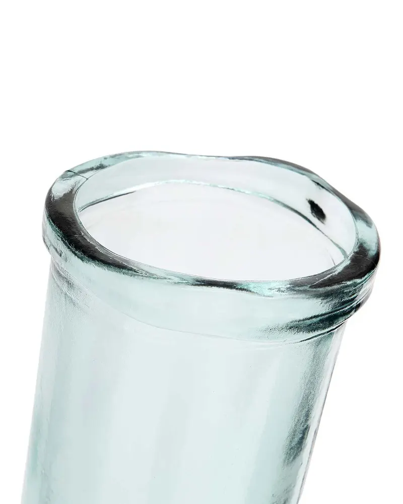 The Jiandan Vase aus blauem Recyclingglas von Bazar Bizar, Größe L, Ansicht 5