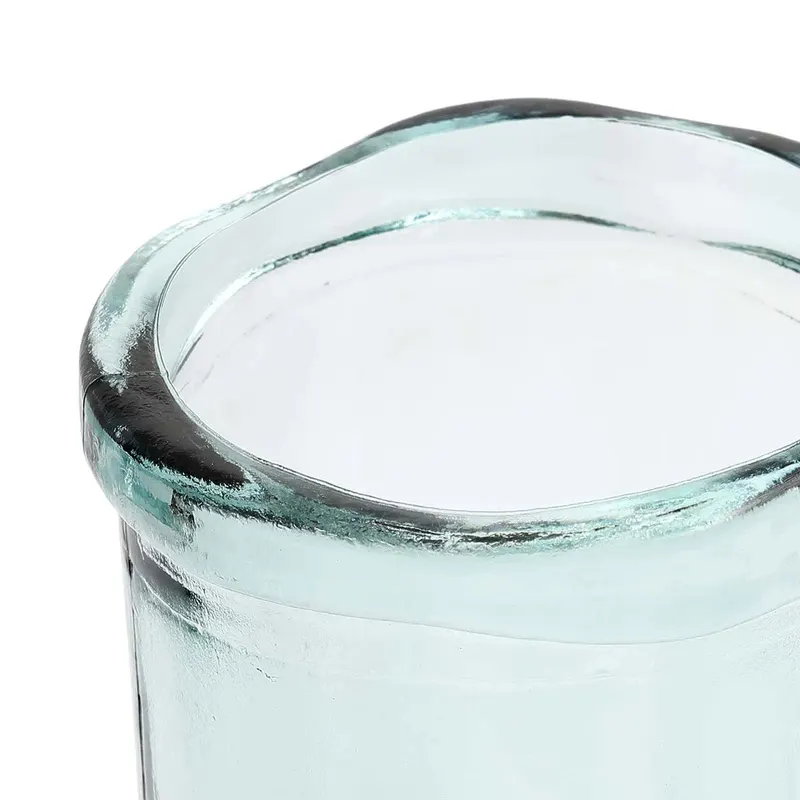 The Jiandan Vase aus blauem Recyclingglas von Bazar Bizar, Größe M, Ansicht 5