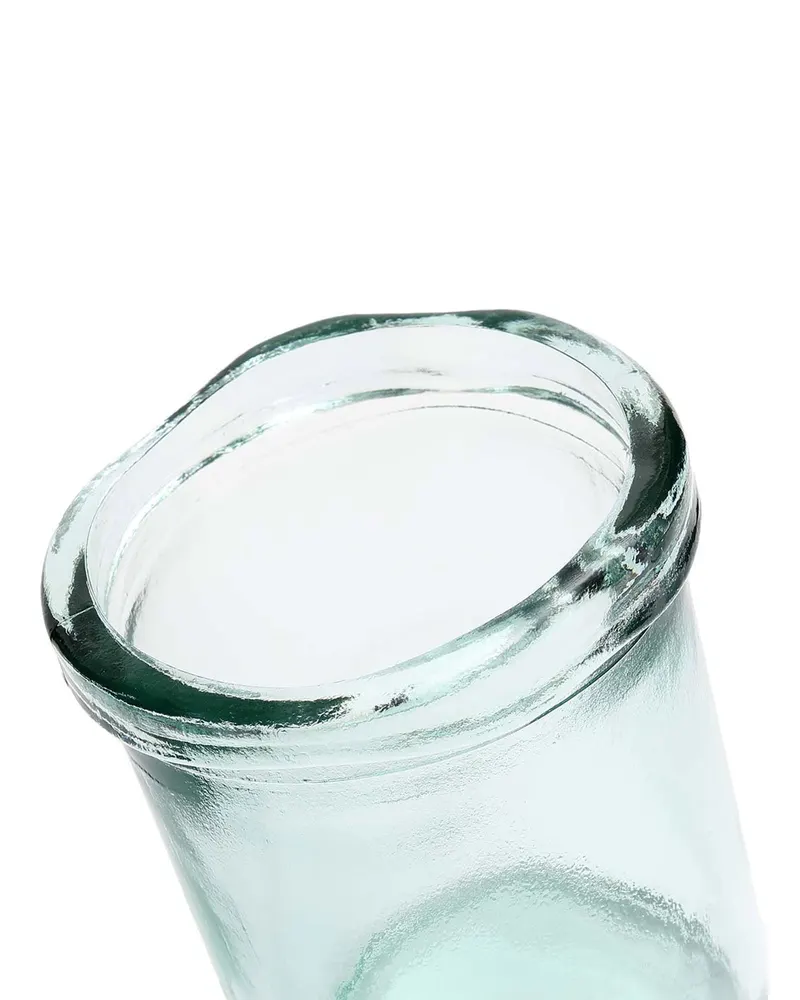 The Jiandan Vase aus blauem Recyclingglas von Bazar Bizar, Größe S, Ansicht 4
