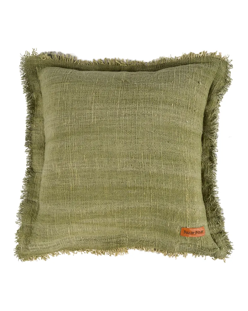 The Jungle Fringe Cushion Cover Kissenbezug von Bazar Bizar, Größe 50 × 50 cm, Grün, Ansicht 7
