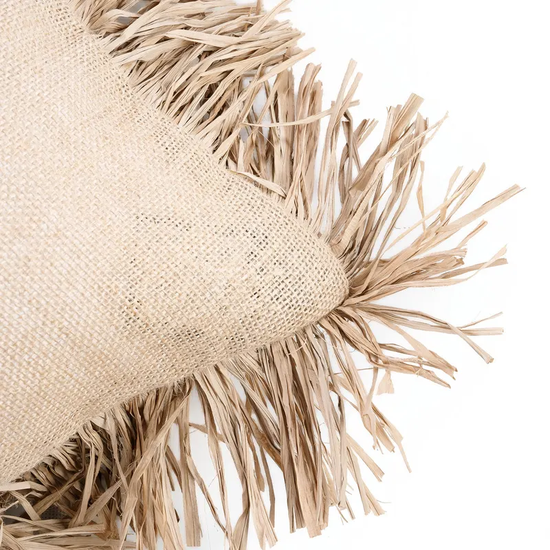 The Jute Bonita Cushion Cover Kissenbezug von Bazar Bizar, Größe 30 × 50 cm, Natur, Ansicht 3