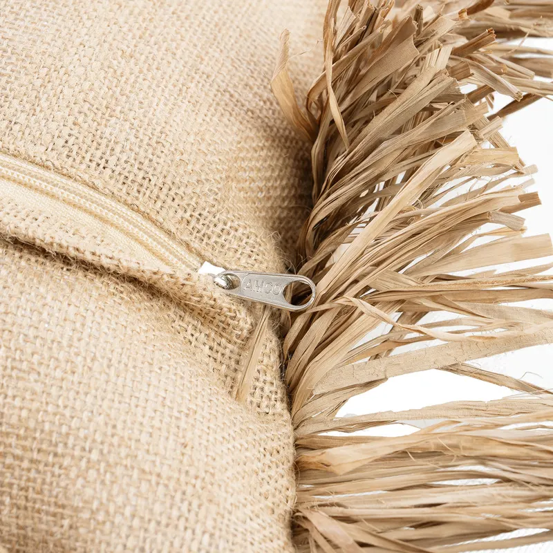 The Jute Bonita Cushion Cover Kissenbezug von Bazar Bizar, Größe 30 × 50 cm, Natur, Ansicht 4
