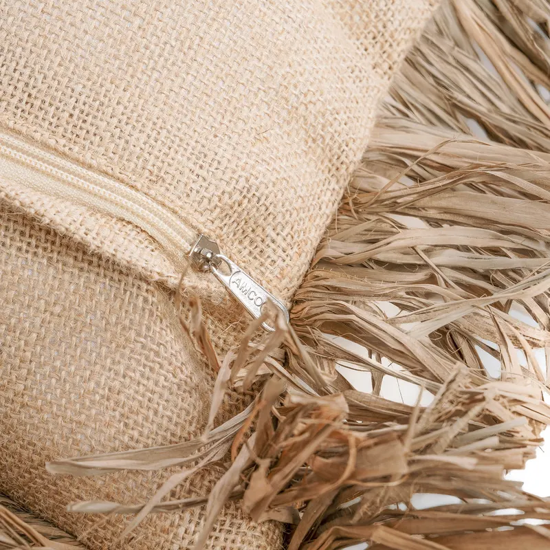 The Jute Bonita Cushion Cover Kissenbezug von Bazar Bizar, Größe 40 × 40 cm, Natur, Ansicht 5