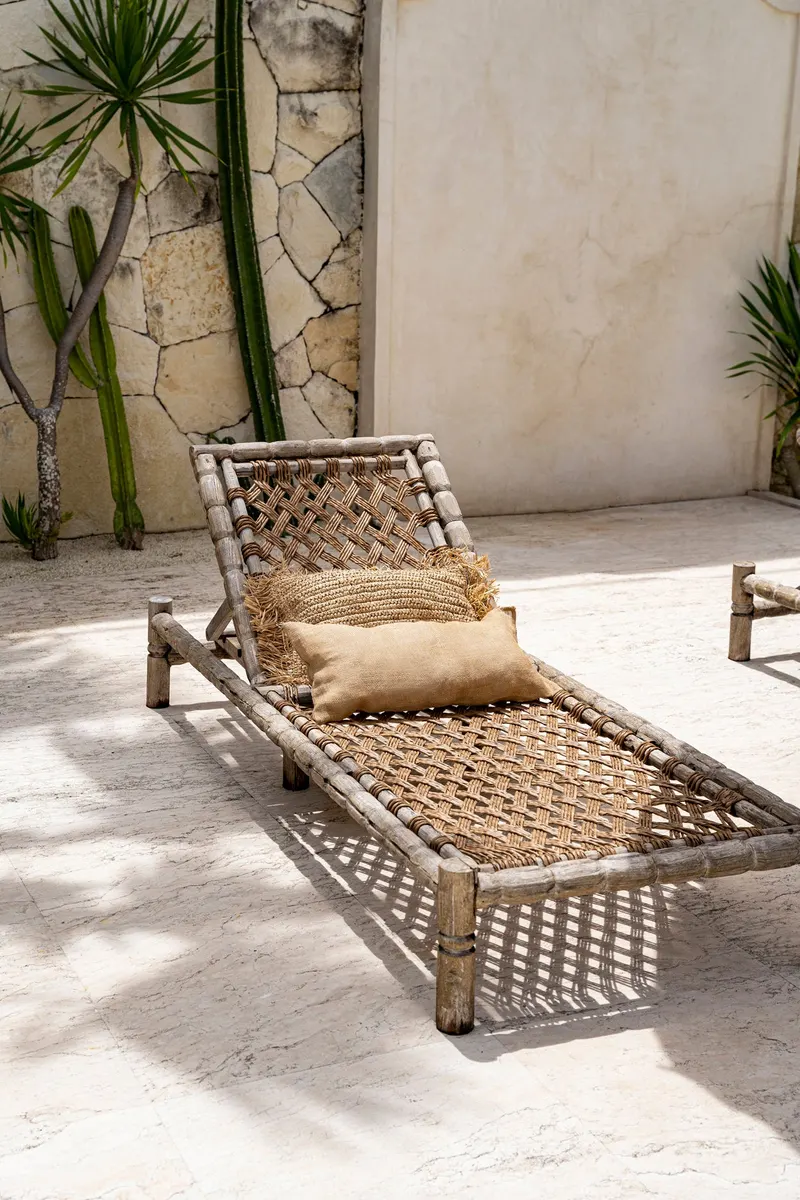 The Jute Cushion Cover Kissenbezug aus Jute von Bazar Bizar, Größe 30 × 60 cm, Natur, Ansicht 2