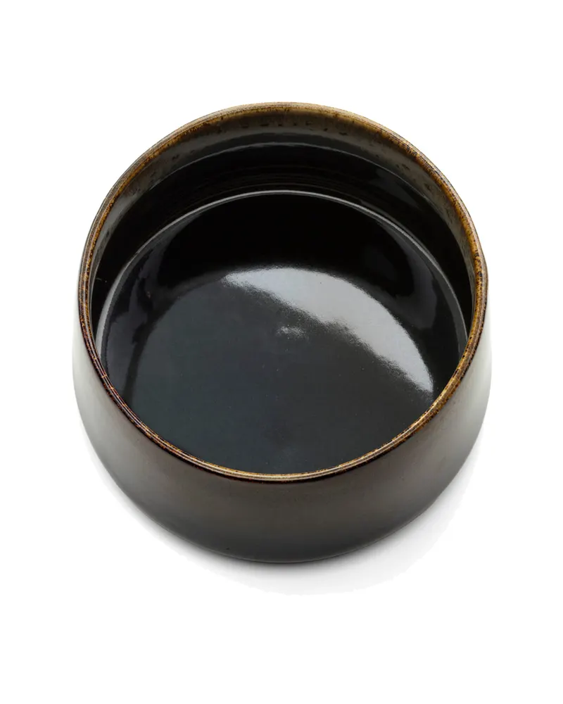 The Kyoto Bowl Keramikschale von Bazar Bizar, Größe L, Dunkles Schlammbraun, Ansicht 3