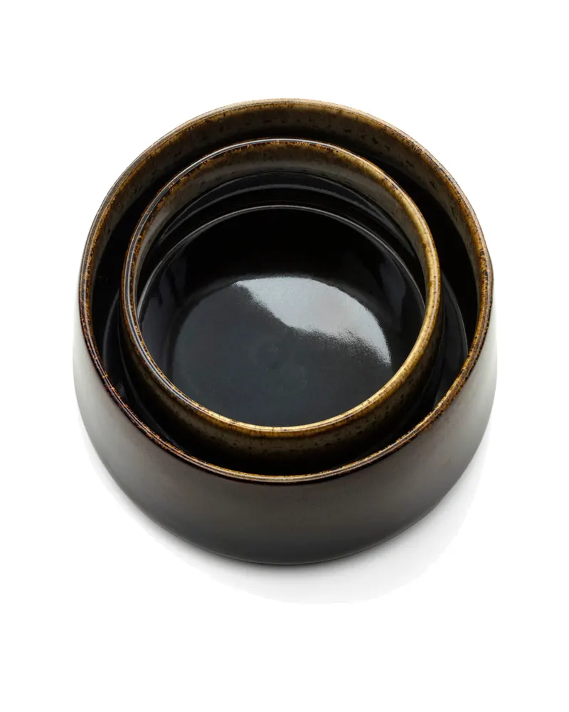 The Kyoto Bowl Keramikschale von Bazar Bizar, Größe L, Dunkles Schlammbraun, Ansicht 6