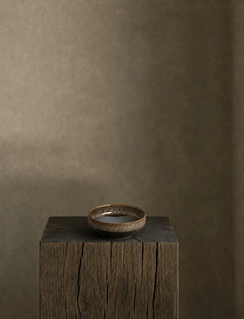 The Kyoto Low Bowl Keramikschale von Bazar Bizar, Größe M, Dunkles Schlammbraun, Ansicht 2
