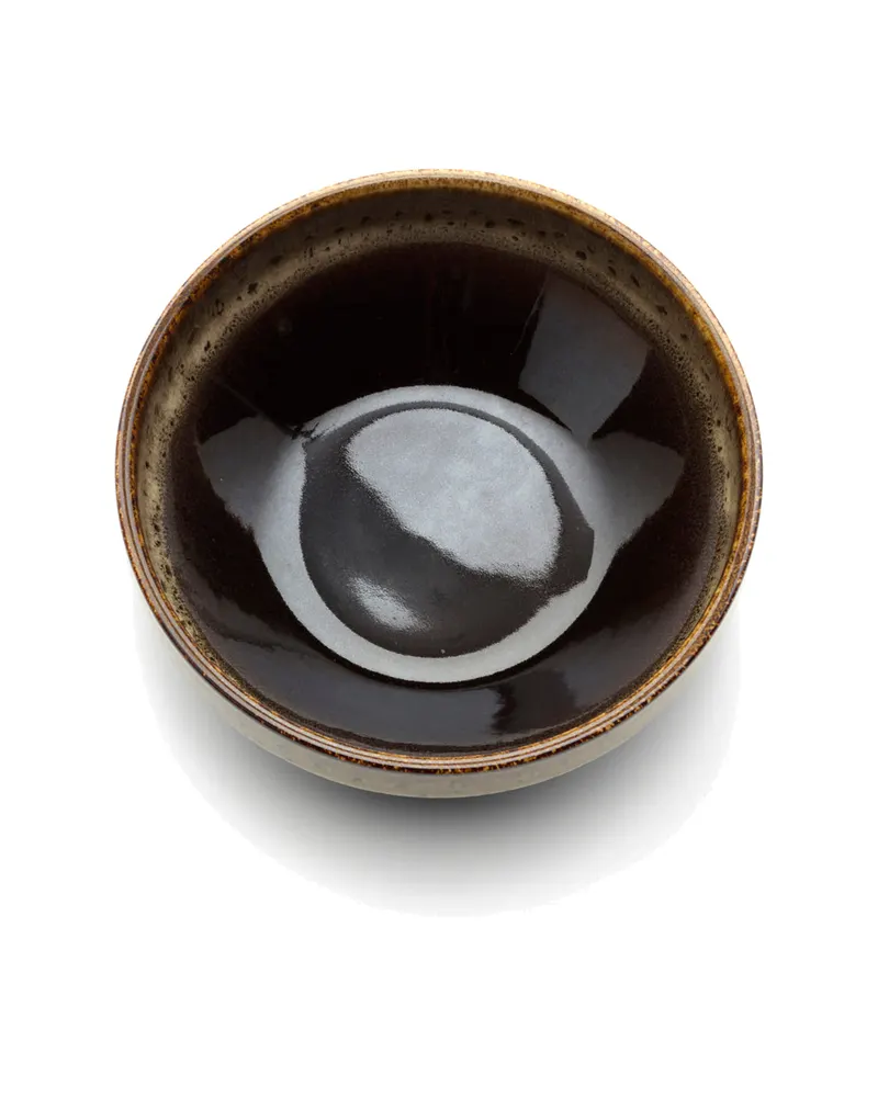 The Kyoto Low Bowl Keramikschale von Bazar Bizar, Größe M, Dunkles Schlammbraun, Ansicht 3