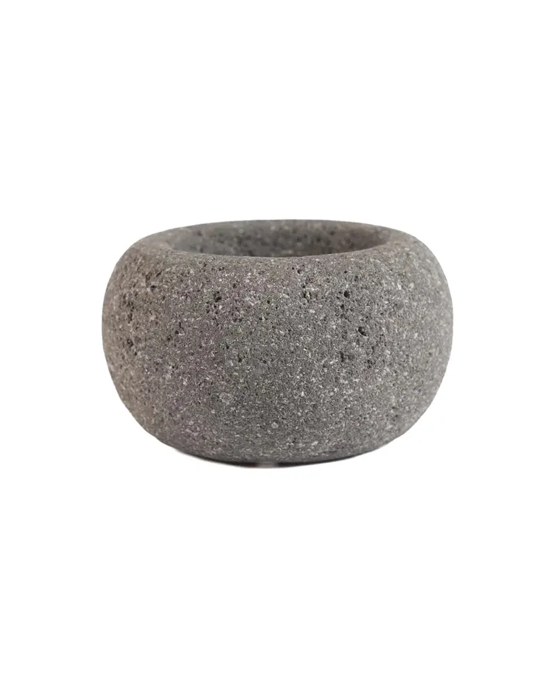 The Lava Stone Bowl Lavasteinschale von Bazar Bizar, Größe XS, Schwarz, Ansicht 4