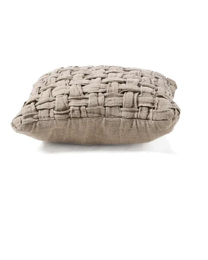 The Linen Crosier Cushion Cover Kissenbezug von Bazar Bizar, Größe 50 × 50 cm, Natur, Ansicht 4