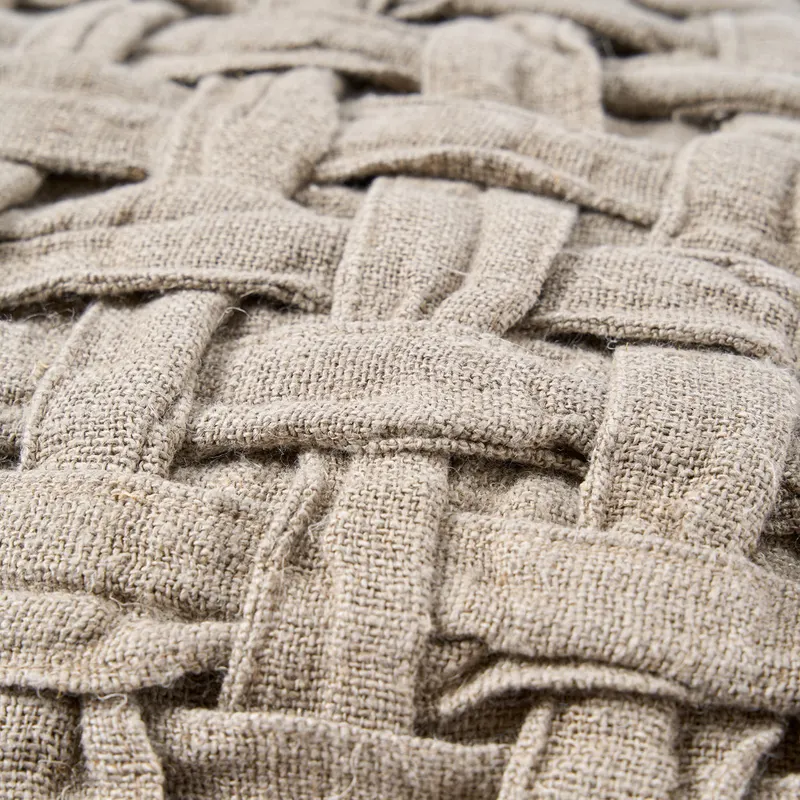 The Linen Crosier Cushion Cover Kissenbezug von Bazar Bizar, Größe 50 × 50 cm, Natur, Ansicht 6