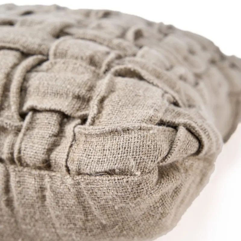 The Linen Crosier Cushion Cover Kissenbezug von Bazar Bizar, Größe 50 × 50 cm, Natur, Ansicht 7