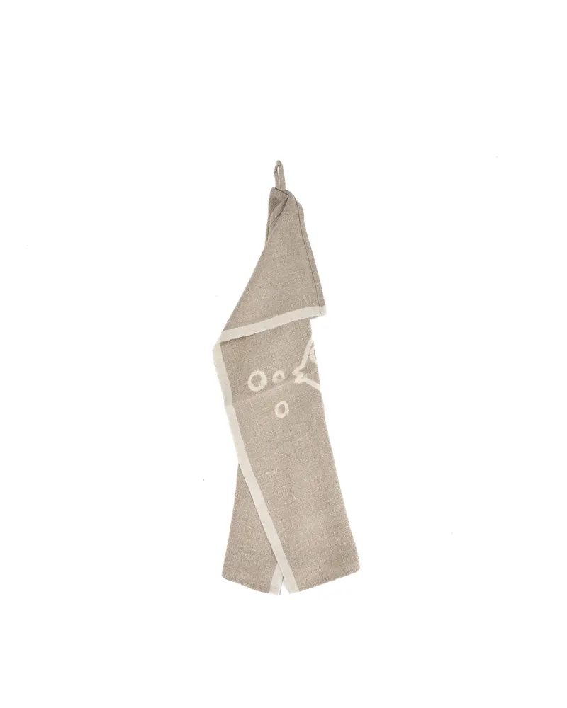 The Linen Fish Kitchen Towel Leinen-Küchentuch von Bazar Bizar, Größe 50 × 70 cm, Natur / Weiß, Ansicht 7