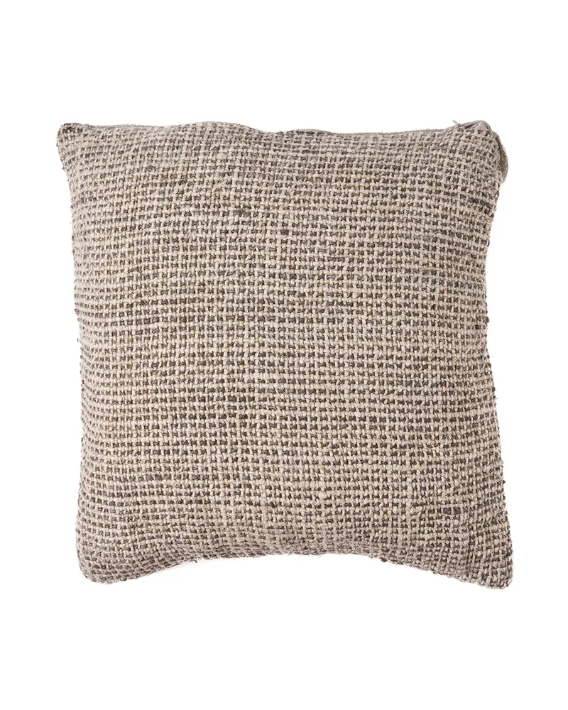 The Linen Grain Cushion Cover Kissenbezug von Bazar Bizar, Größe 50 × 50 cm, Natur / Schwarz, Ansicht 1