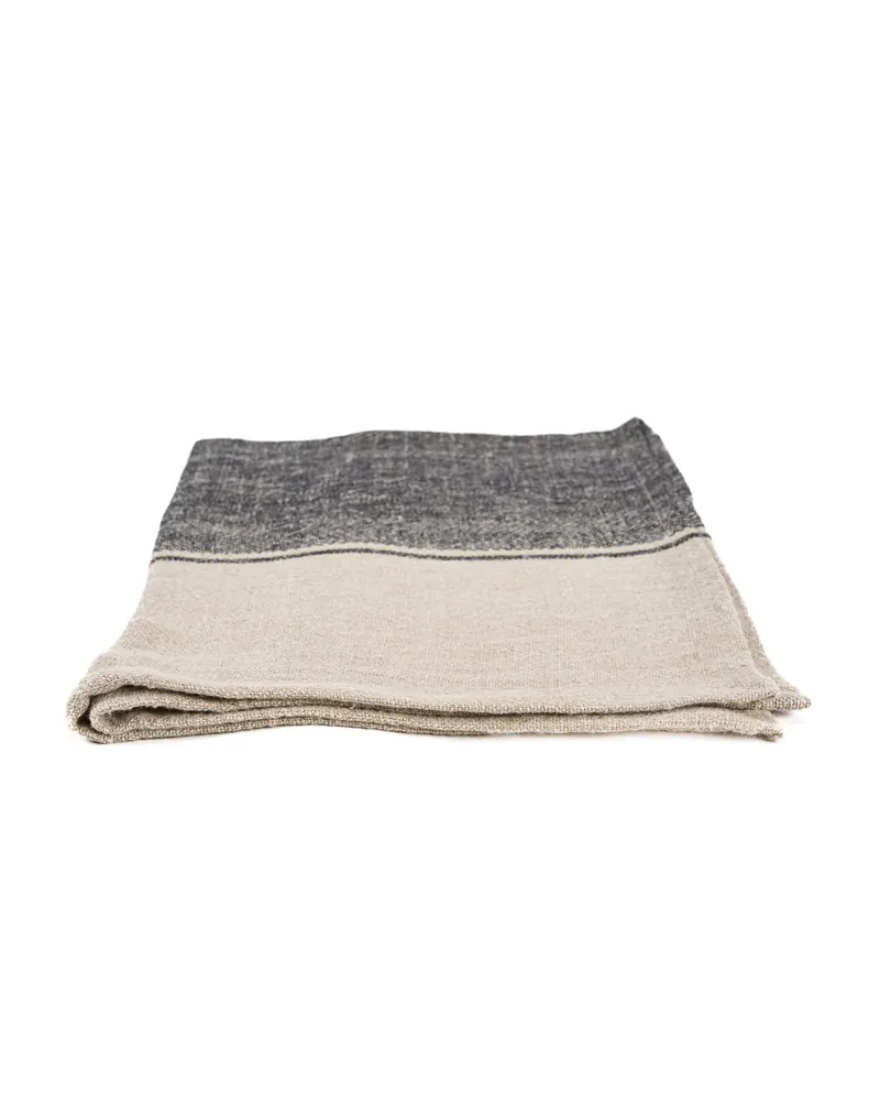 The Linen Moody Kitchen Towel Leinen-Küchentuch von Bazar Bizar, Größe 50 × 70 cm, Natur / Schwarz, Ansicht 4