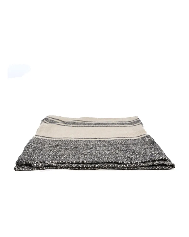 The Linen Smudge Kitchen Towel Küchentuch aus Leinen von Bazar Bizar, Größe 50 × 70 cm, Natur / Schwarz, Ansicht 5