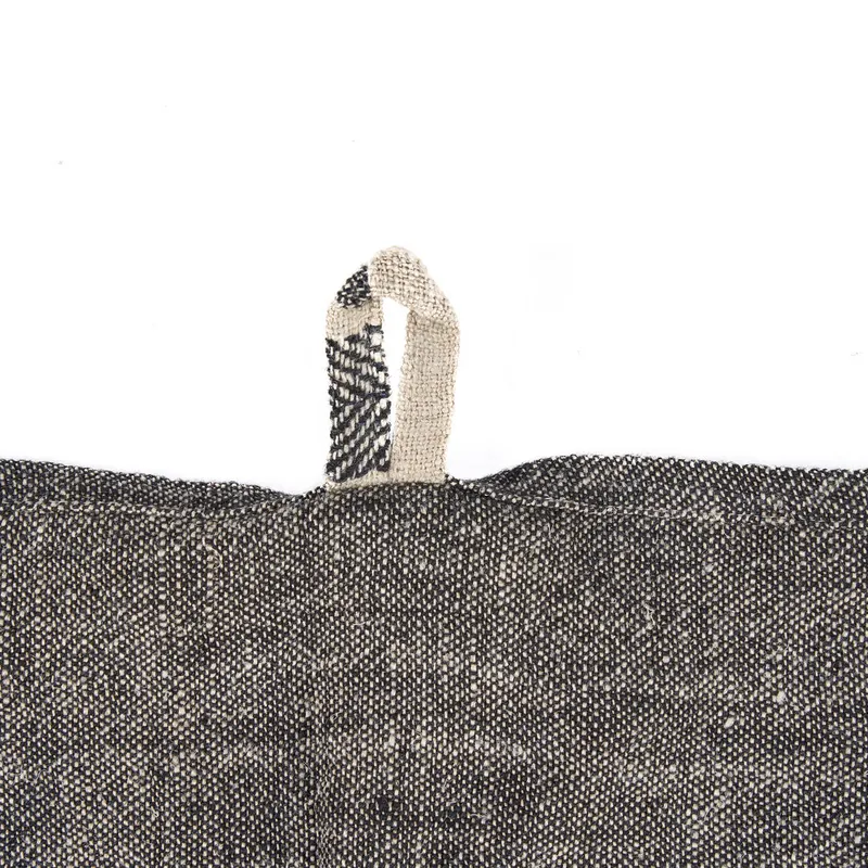 The Linen Smudge Kitchen Towel Küchentuch aus Leinen von Bazar Bizar, Größe 50 × 70 cm, Natur / Schwarz, Ansicht 9