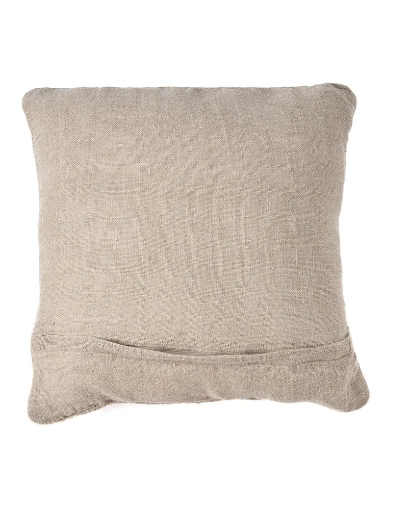 The Linen Stitch Cushion Cover Kissenbezug aus Leinen von Bazar Bizar, Größe 50 × 50 cm, Natur / Weiß, Ansicht 6