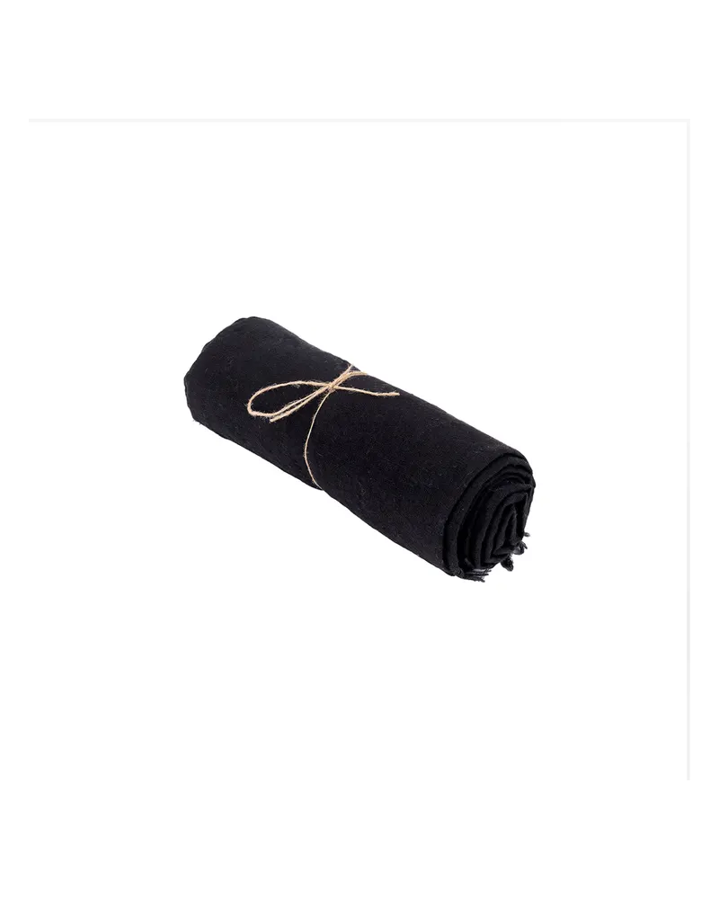 The Linen Tablecloth Leinentischdecke von Bazar Bizar, Größe 150 × 200 cm, Schwarz, Ansicht 1