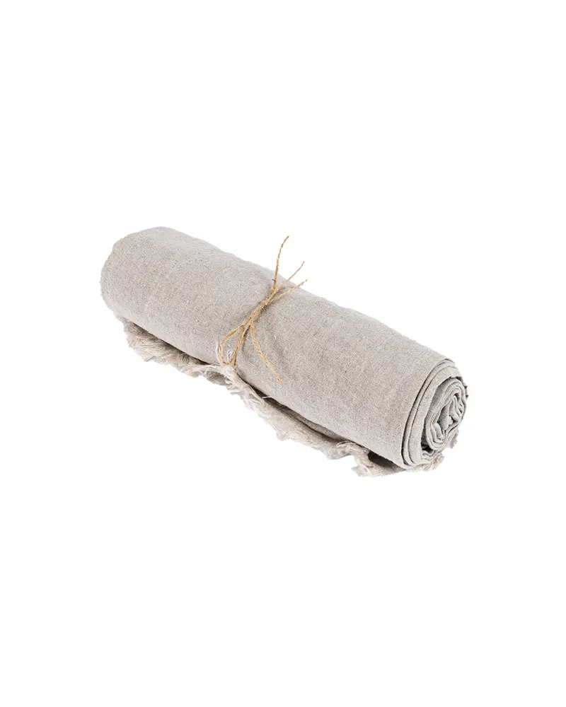 The Linen Tablecloth Leinentischdecke von Bazar Bizar, Größe 150 × 250 cm, Beige, Ansicht 1