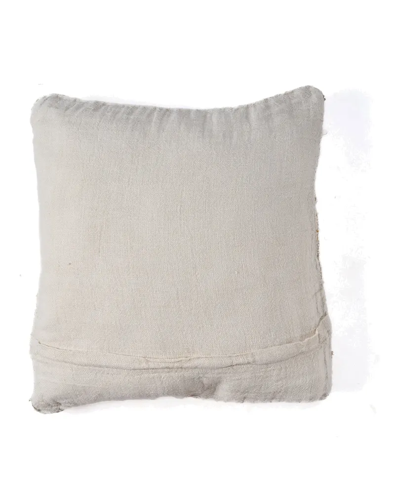 The Linen Threads Cushion Cover Kissenbezug aus Leinen von Bazar Bizar, Größe 50 × 50 cm, Weiß / Natur, Ansicht 7