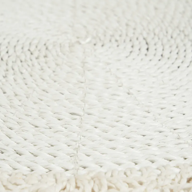 The Macrame Marriage Placemat Platzset von Bazar Bizar, Größe 40 × 40 × 1 cm, Weiß, Ansicht 4