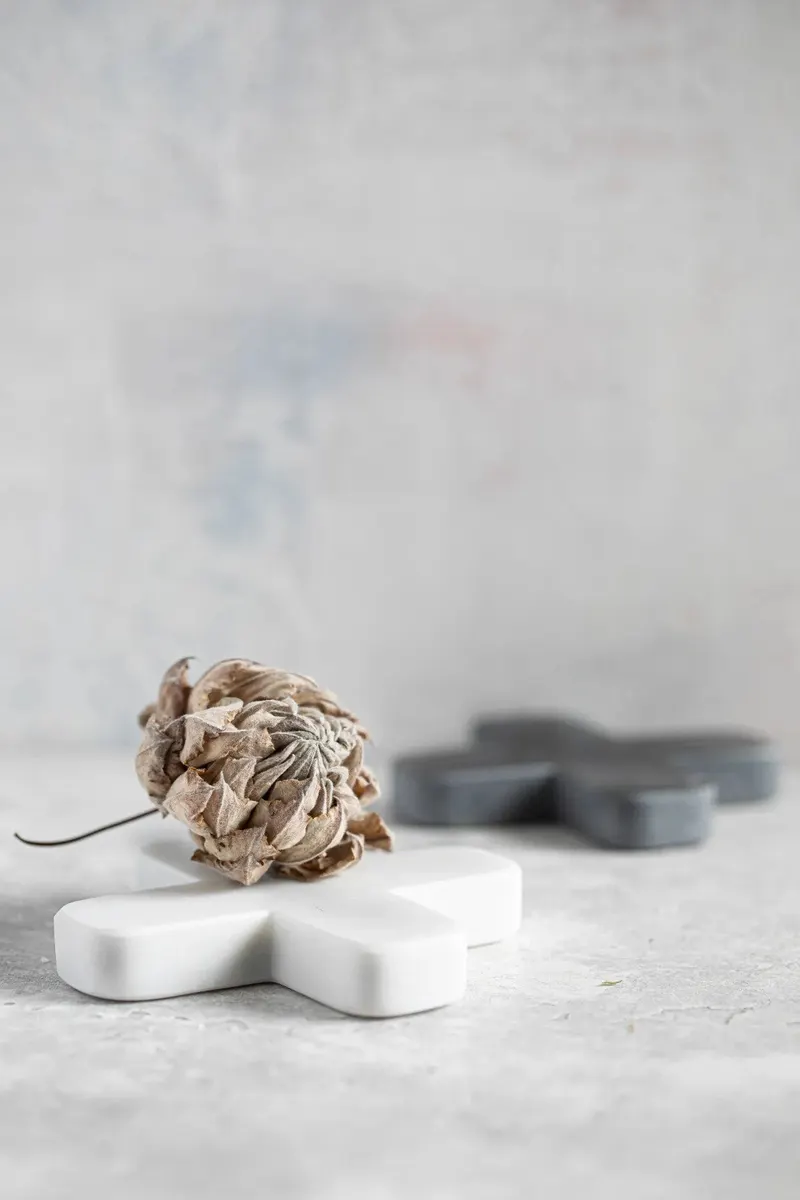 The Marble Pan Coaster Marmor-Untersetzer von Bazar Bizar, Größe 12 × 12 × 1 cm, Schwarz, Ansicht 5