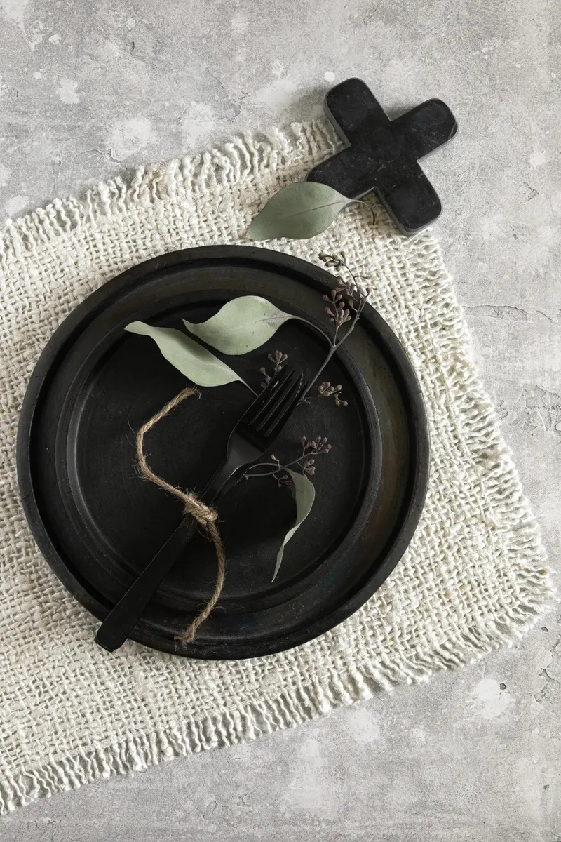 The Marble Pan Coaster Marmor-Untersetzer von Bazar Bizar, Größe 12 × 12 × 1 cm, Schwarz, Ansicht 6