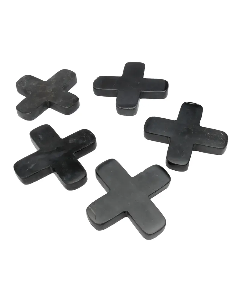 The Marble Pan Coaster Marmor-Untersetzer von Bazar Bizar, Größe 12 × 12 × 1 cm, Schwarz, Ansicht 9