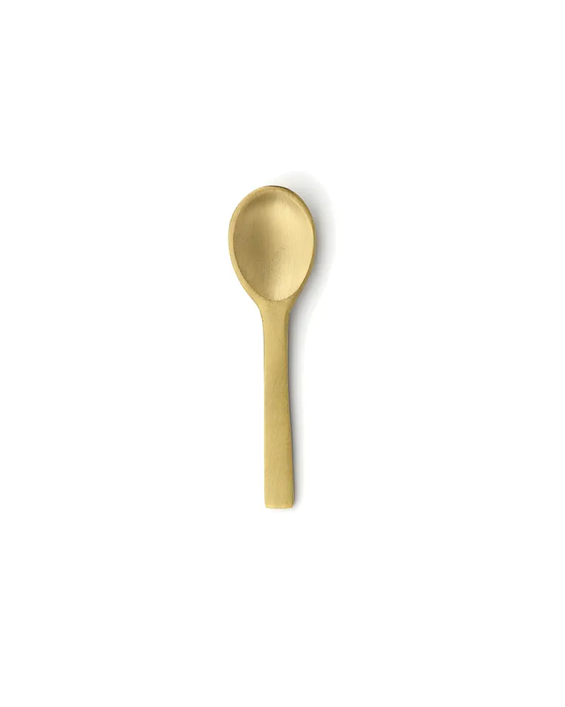 The Mini Salt Scoop Messing-Besteck von Bazar Bizar, Größe S, Gold, Ansicht 1