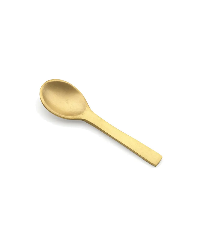 The Mini Salt Scoop Messing-Besteck von Bazar Bizar, Größe S, Gold, Ansicht 2