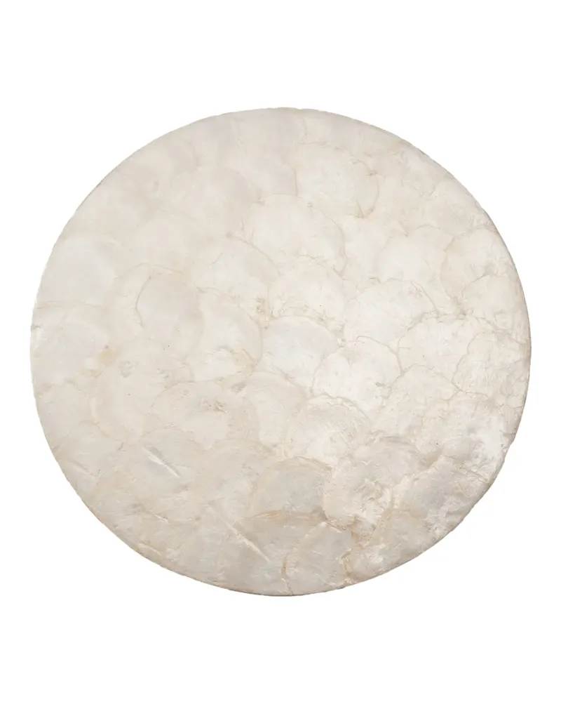 The Mother of Pearl Placemat Platzset von Bazar Bizar, Größe 35 × 35 × 1 cm, Weiß, Ansicht 2