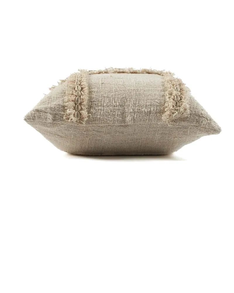 The Nomad Cushion Cover Kissenbezug aus Baumwolle von Bazar Bizar, Größe 50 × 50 cm, Natur, Ansicht 10