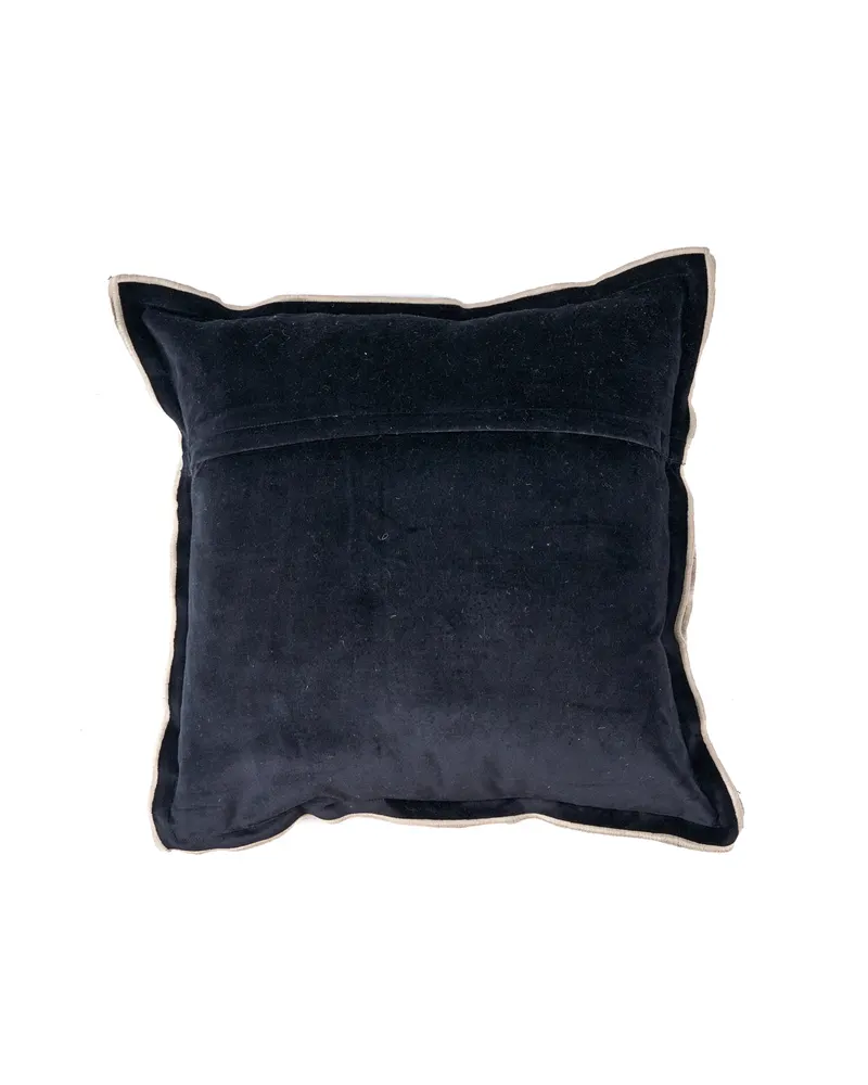 The Nordic Stripe Cushion Cover Kissenbezug von Bazar Bizar, Größe 50 × 50 cm, Natur / Schwarz, Ansicht 6